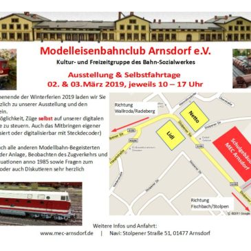 Ausstellung & Selbstfahrtage 22./23. 02. 2020