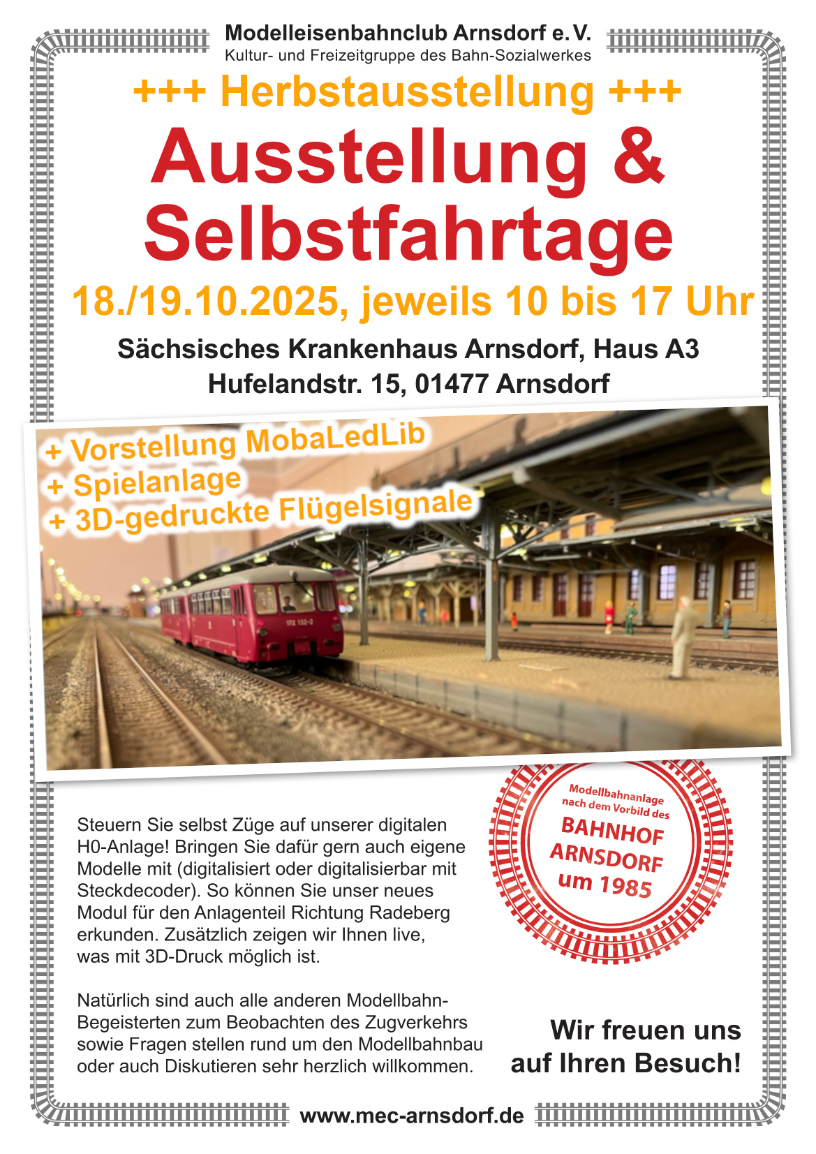 Ausstellung und Selbstfahrtage Herbst 2025